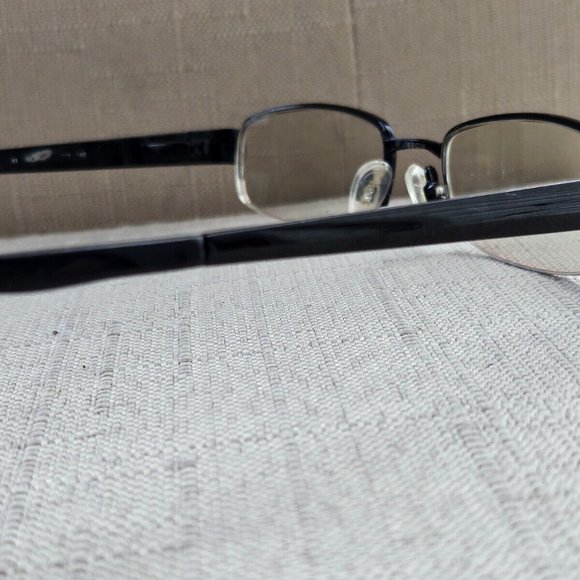 O by Oscar De La Renta Glasses Frame Black tone Metal Half Rim Eyeglasses OSM802 - Picture 6 of 12